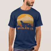 CHOCOLATE LAB Funny Lover  Retro T-shirt (Voorkant)