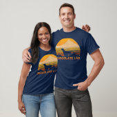 CHOCOLATE LAB Funny Lover  Retro T-shirt (Unisex)