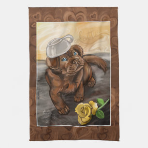 Chocolate Lab Latte Theedoek