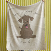 Chocolate Lab Love·Custom Fleece Deken
