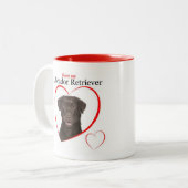 Chocolate Lab Love Mok (Voorkant links)