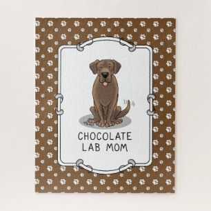 Chocolate Lab mam (Labrador Retriever mam) Legpuzzel