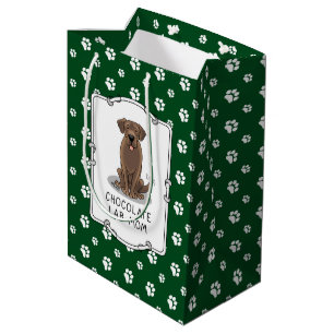 Chocolate Lab mam (Labrador Retriever mam) Medium Cadeauzakje