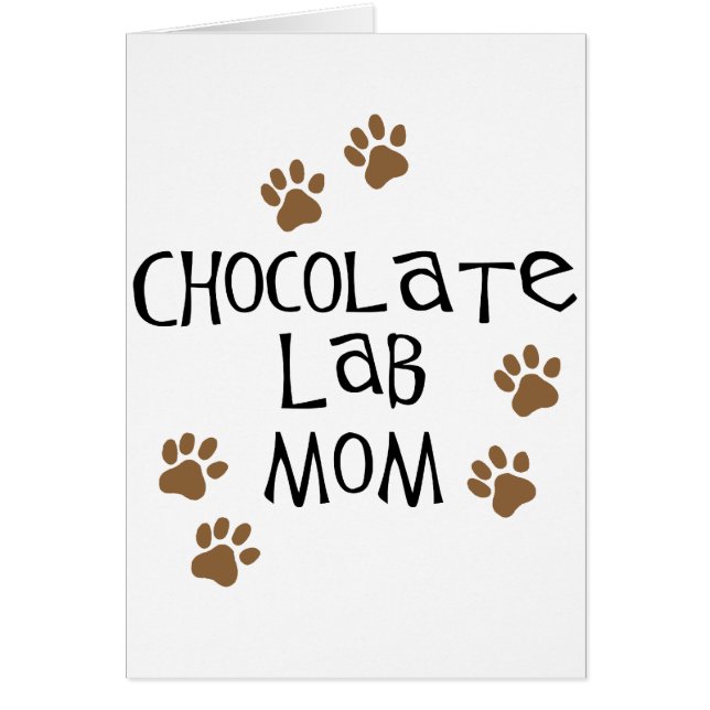 Chocolate Lab mama (Voorkant)