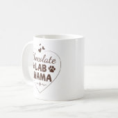 Chocolate Lab Mama Labrador mama Koffiemok (Voorkant links)
