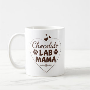 Chocolate Lab Mama Labrador mama Koffiemok