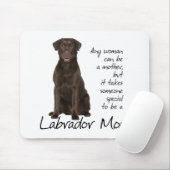 Chocolate Lab mama Muismat (Met muis)
