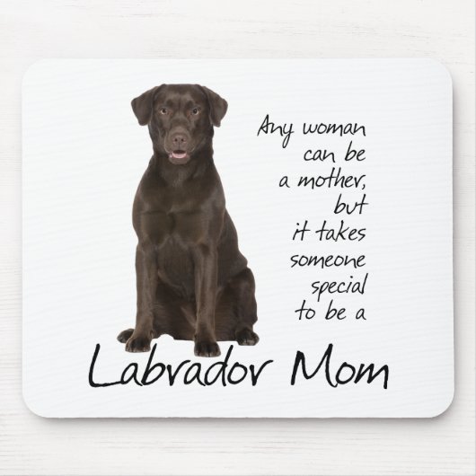 Chocolate Lab mama Muismat (Voorkant)
