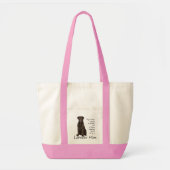 Chocolate Lab mama Tote Bag (Voorkant)
