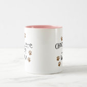 Chocolate Lab mama Tweekleurige Koffiemok (Center)