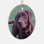 Chocolate Lab Ornament (Rechts)