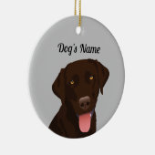 Chocolate Lab Ornament (Rechts)