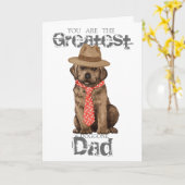 Chocolate Lab Pa Kaart (Gele Bloem)