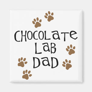 Chocolate Lab Pa Magneet