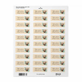 Chocolate Lab Retouradreslabel Etiket (Full Sheet)