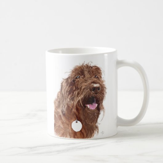 Chocolate Labradoodle #1 Mok (Rechts)