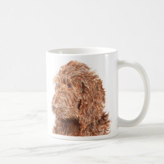 Chocolate Labradoodle #2 Mok (Rechts)
