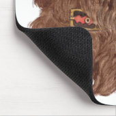 Chocolate Labradoodle Xena Mousepad Muismat (Hoek)