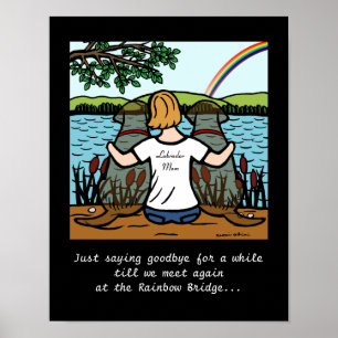 Chocolate Labrador Angels en mam 3 Poster