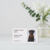 Chocolate Labrador Business Card Visitekaartje (Staand voorkant)