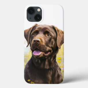 Chocolate Labrador iPhone 13 Hoesje