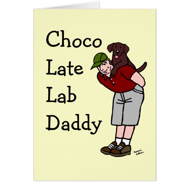 Chocolate Labrador Dad (Voorkant)