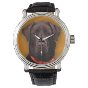Chocolate Labrador Horloge