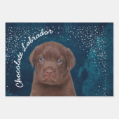 Chocolate Labrador Inpakpapier Vel (Voorkant)