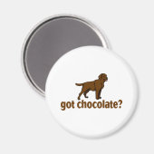 Chocolate Labrador Magneet (Voorkant / Achterkant)