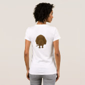 Chocolate Labrador mama T-shirt (Achterkant volledig)
