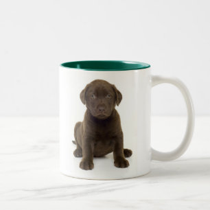 Chocolate Labrador-Mok Tweekleurige Koffiemok