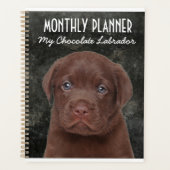 Chocolate Labrador Planner (Voorkant)