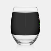 Chocolate Labrador Puppy Christmas Santa Oversized Wijnglas Zonder Voet (Rechts)