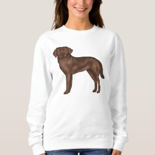 Chocolate Labrador Retriever Cute Cartoon Dog Trui
