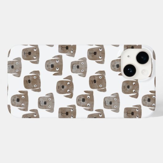 Chocolate Labrador Retriever Dog Case-Mate iPhone Case (Achterkant (horizontaal))