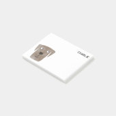 Chocolate Labrador Retriever Dog, gepersonaliseerd Post-it® Notes (Schuin)