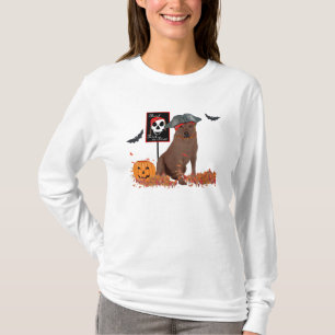 Chocolate Labrador Retriever Halloween T-shirt