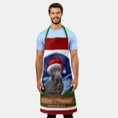 Chocolate Labrador Retriever kerstcadeaus Schort (Gedragen)