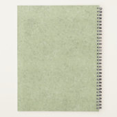 Chocolate Labrador Retriever Lab aangepaste tekst  Planner (Achterkant)