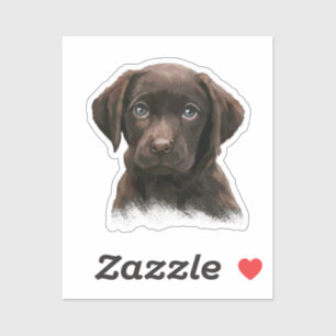 Chocolate Labrador Sticker