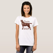 Chocolate Labrador T-shirt (Voorkant volledig)