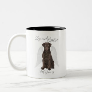 Chocolate Labs zijn Angels Mok