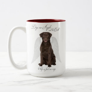 Chocolate Labs zijn Angels Mok
