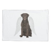 Chocolate Labs zijn Angels Pillowcase Kussensloop (Achterkant)
