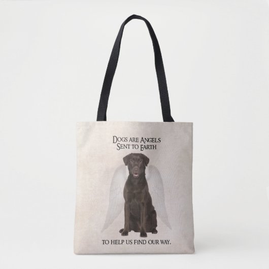 Chocolate Labs zijn Angels Tas (Voorkant)