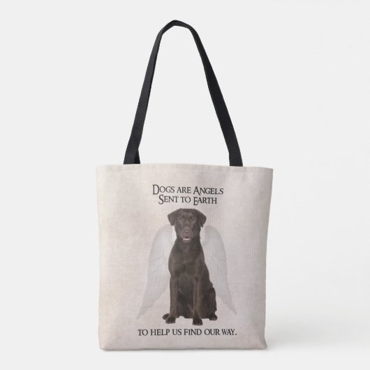 Chocolate Labs zijn Angels Tas (Achterkant)