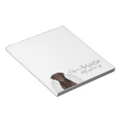 Chocolate Labs zijn Engelen Note Pad Notitieblok (Schuin)