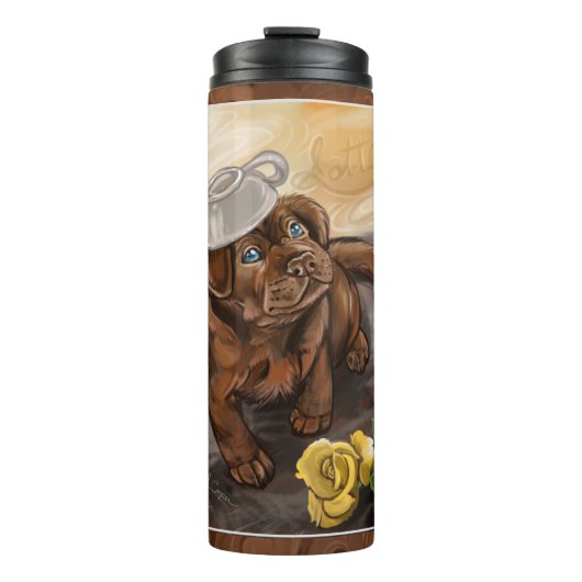 Chocolate Latte Lab Thermosbeker (Voorkant)