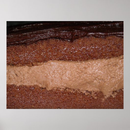 Chocolate Layer Cake Foto Poster (Voorkant)