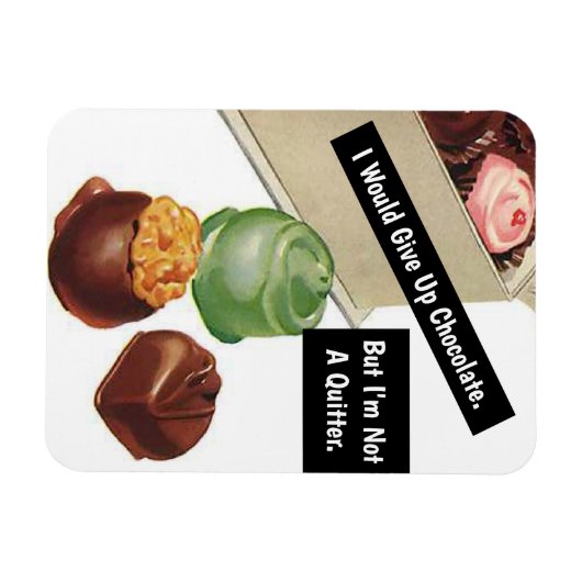 Chocolate Lover Funny  Kaart Magneet (Horizontaal)